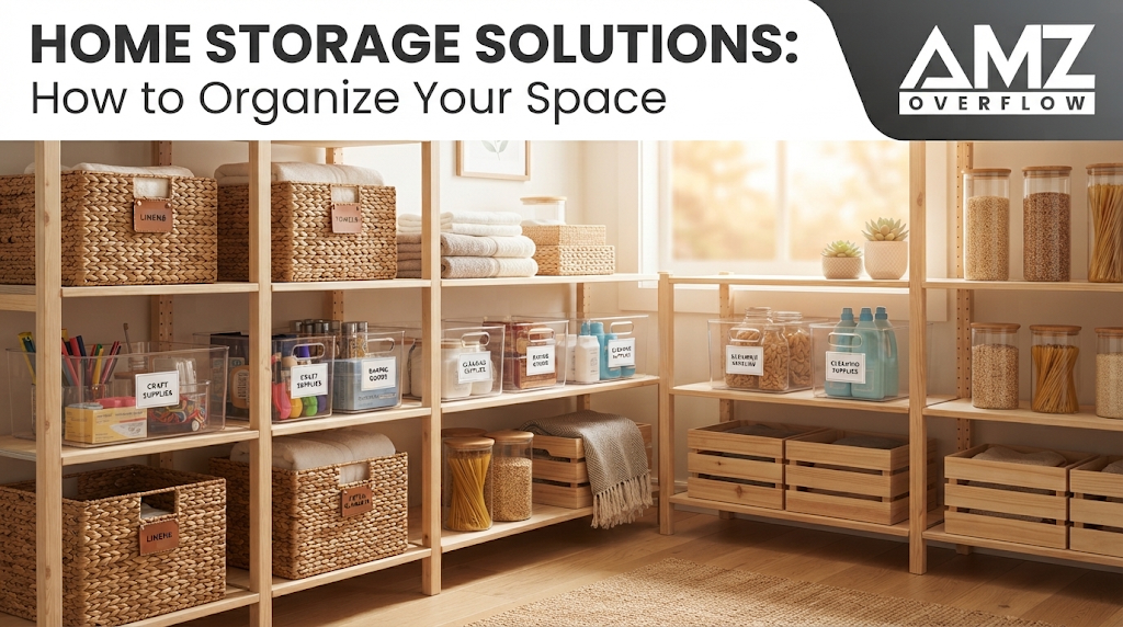 Home Storage Solutions: How to Organize Your Space