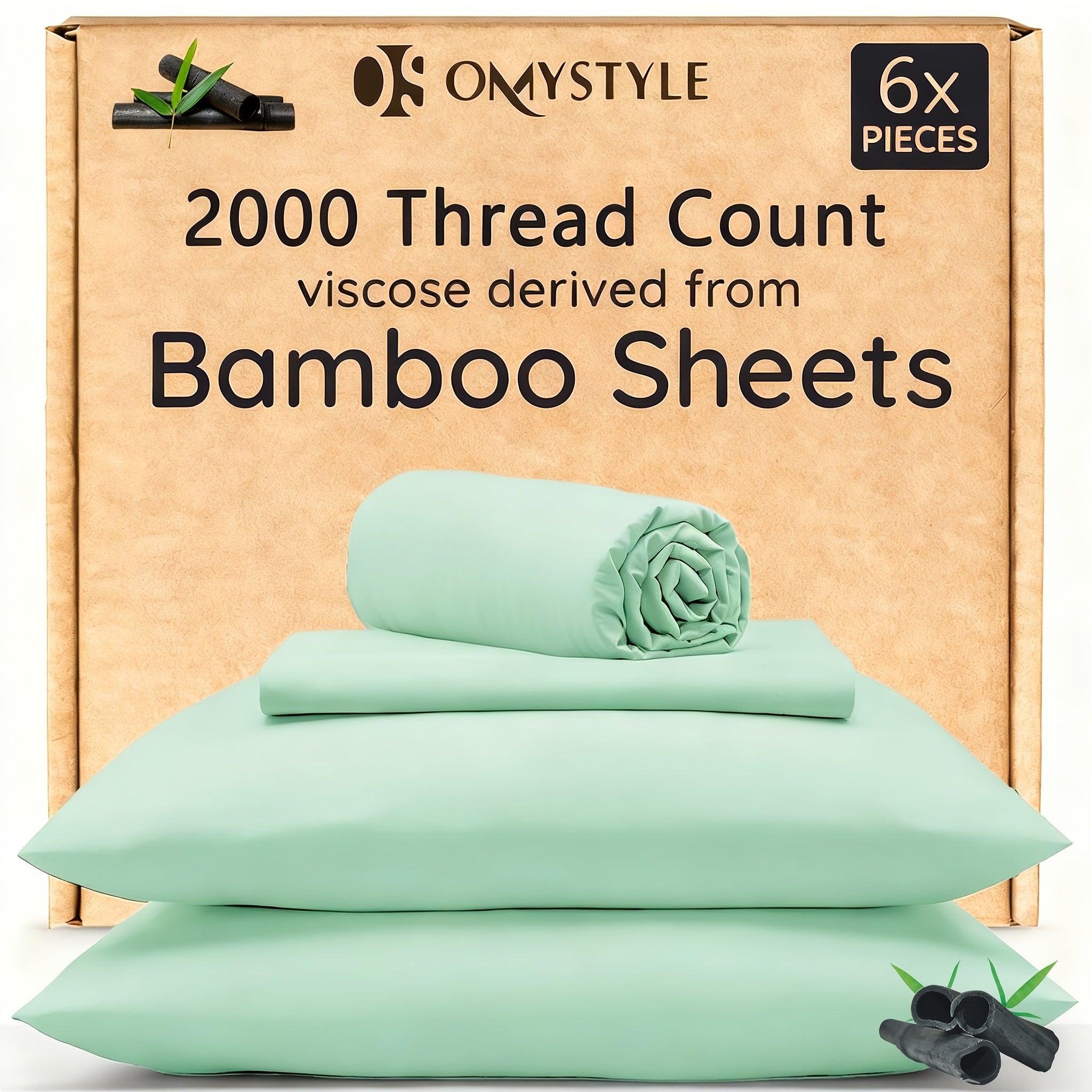 4pcs/6pcs Bamboo Cooling Children Bedding - Breathable And Comfortable - Fit for Hot Sleepers And Sweats, Pillowcases, Flat Sheet And Fitted Sheet - A Perfect Gift