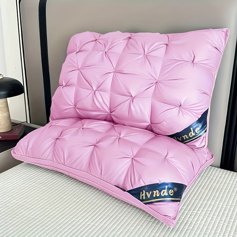 2-Pack Luxury Hotel Collection Pillows: Ultra-Supportive for Deep Sleep & Neck, Resilient High-Loft Core, Hypoallergenic Plush Cover, Cooling, Neck Pillows & All-Season Comfort - Ideal Gift