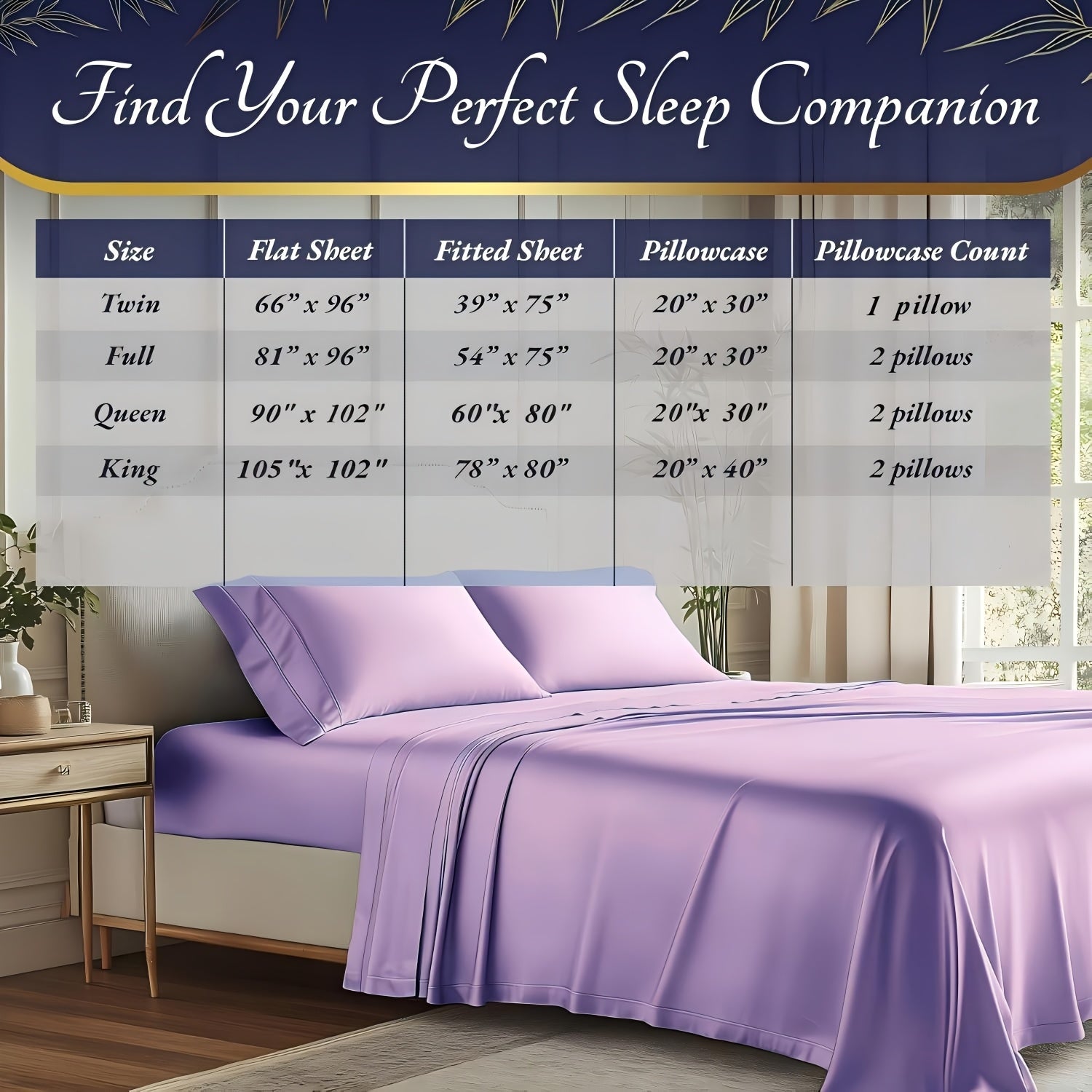 4pcs Bamboo Cooling Bedding - Extra Deep Pocket Breathable And Cooling - Suitable for Hot Sleepers And Sweats, Children Pillowcases, Flat Sheet And Fitted Sheet - A Perfect Gift for Family, Queen And King Sizes, Next Day Deli