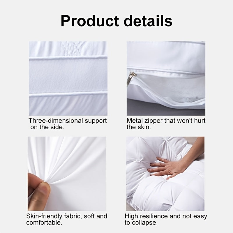 2-Pack Luxury Hotel Collection Pillows: Ultra-Supportive for Deep Sleep & Neck, Resilient High-Loft Core, Hypoallergenic Plush Cover, Cooling, Neck Pillows & All-Season Comfort - Ideal Gift