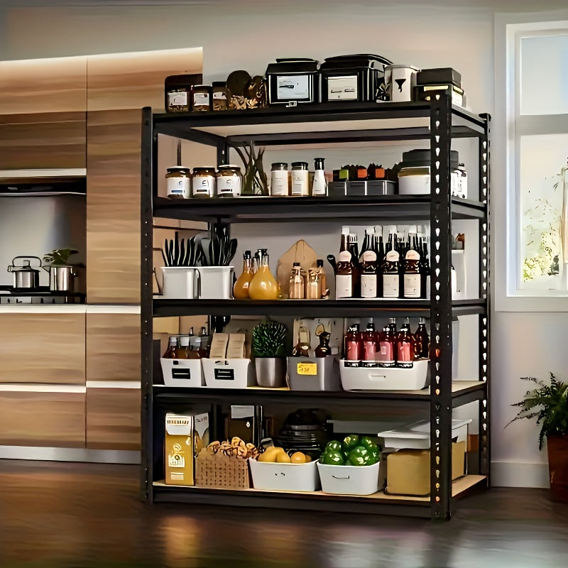 72 Inch Heavy-duty Metal Storage Rack, With A Load-bearing Capacity Of 2000 Pounds Per Layer, Adjustable Height, Easy Assembly For Independent Garage, Warehouse, Home, And Office Shelves - Industrial Style Sorting Rack, Utili