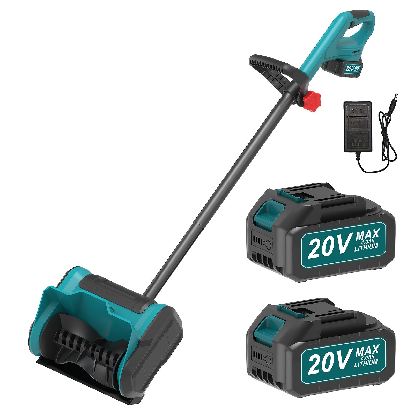 20V Snow Blower with Brushless Motor | 12'' Clearing Width & 6'' Depth, 20FT Snow Throwing Distance, 4.0Ah Rechargeable Lithium Battery, Easy to Store, Ideal for Sidewalks, Steps, Small Driveways - Clears Mild to Moderate Sno