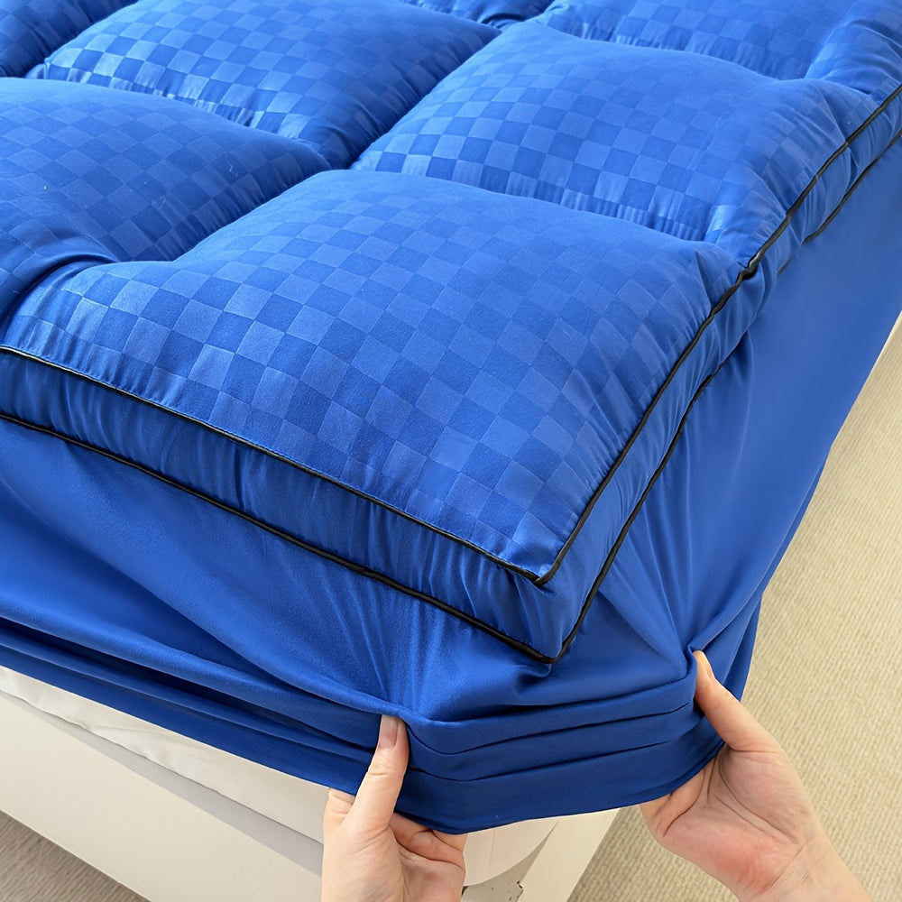 Extra-Thick Mattress Cover with Cushioning Topper - Spill-Proof & Stain-Resistant Bed Suitable for Bedrooms, Student Dorms,, - Machine Washable Breathable Cover Fits All Bed Sizes (No)