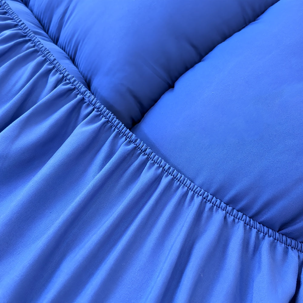 Extra-Thick Mattress Cover with Cushioning Topper - Spill-Proof & Stain-Resistant Bed Suitable for Bedrooms, Student Dorms,, - Machine Washable Breathable Cover Fits All Bed Sizes (No)