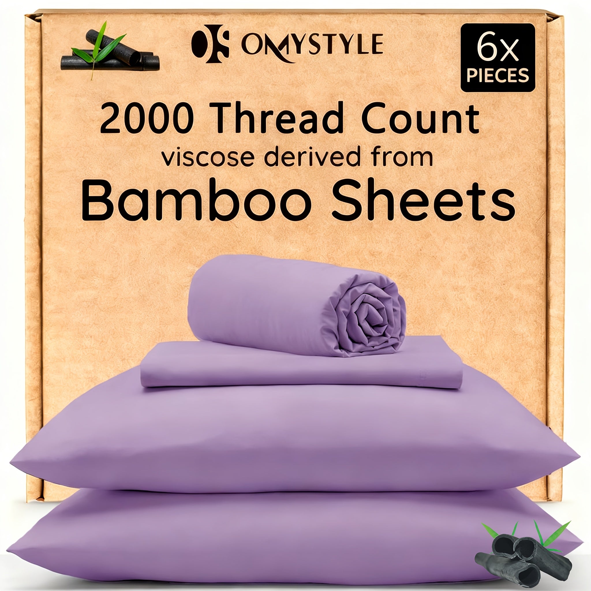 4pcs/6pcs Bamboo Cooling Children Bedding - Breathable And Comfortable - Fit for Hot Sleepers And Sweats, Pillowcases, Flat Sheet And Fitted Sheet - A Perfect Gift