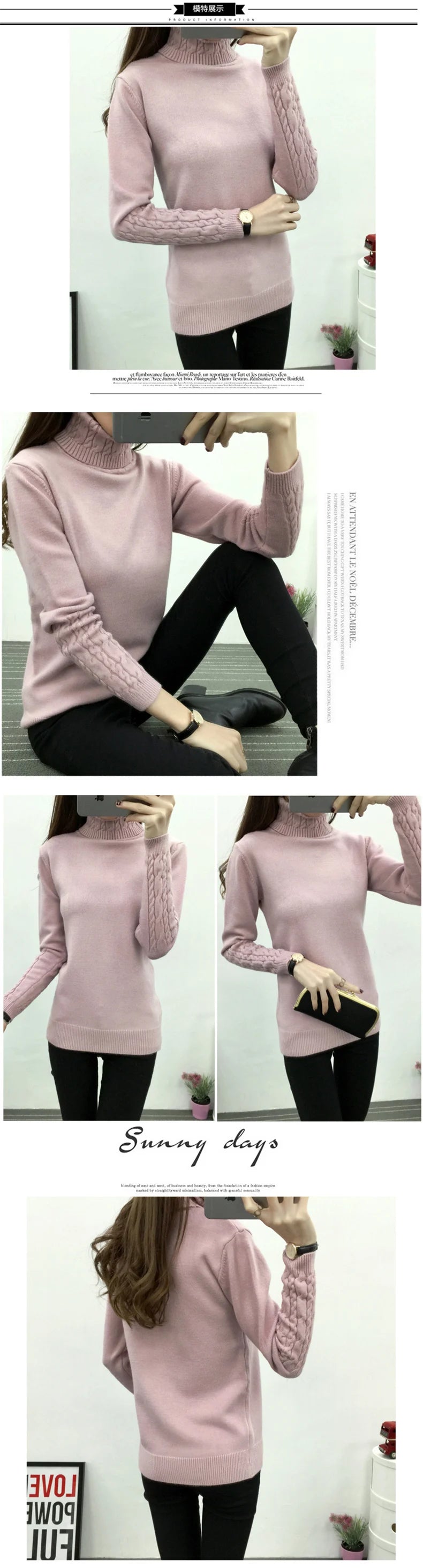 Women Turtleneck Winter Sweater Womens 2026 Long Sleeve Knitted Sweaters Keep Warm Pullovers Female Jumper Tricot Tops