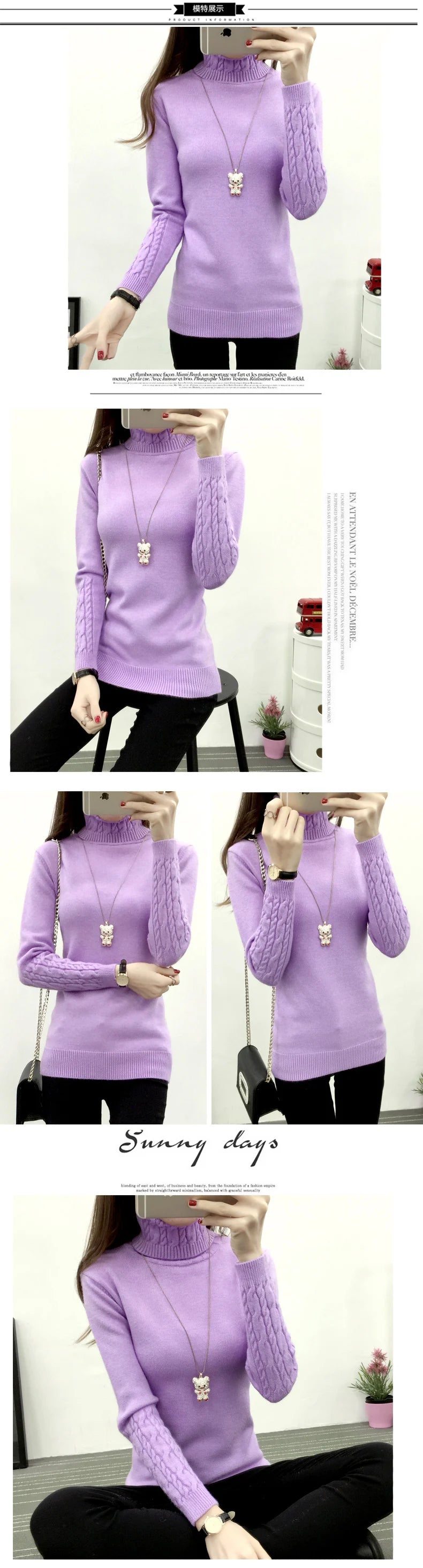 Women Turtleneck Winter Sweater Womens 2026 Long Sleeve Knitted Sweaters Keep Warm Pullovers Female Jumper Tricot Tops