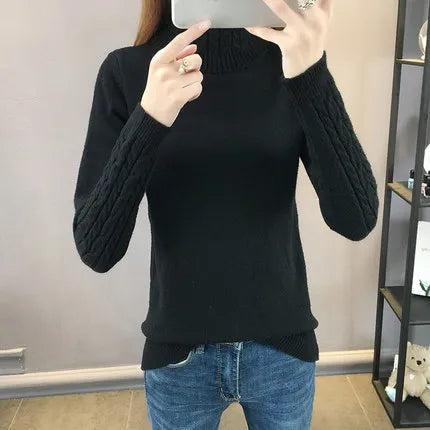 Women Turtleneck Winter Sweater Womens 2026 Long Sleeve Knitted Sweaters Keep Warm Pullovers Female Jumper Tricot Tops