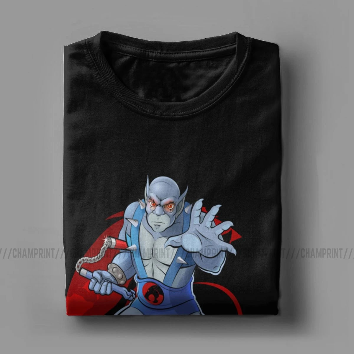 Men's T-Shirt Panthro Amazing Pure Cotton Tees Short Sleeve Thundercats 80s Retro Cartoon T Shirts Crew Neck Tops Graphic