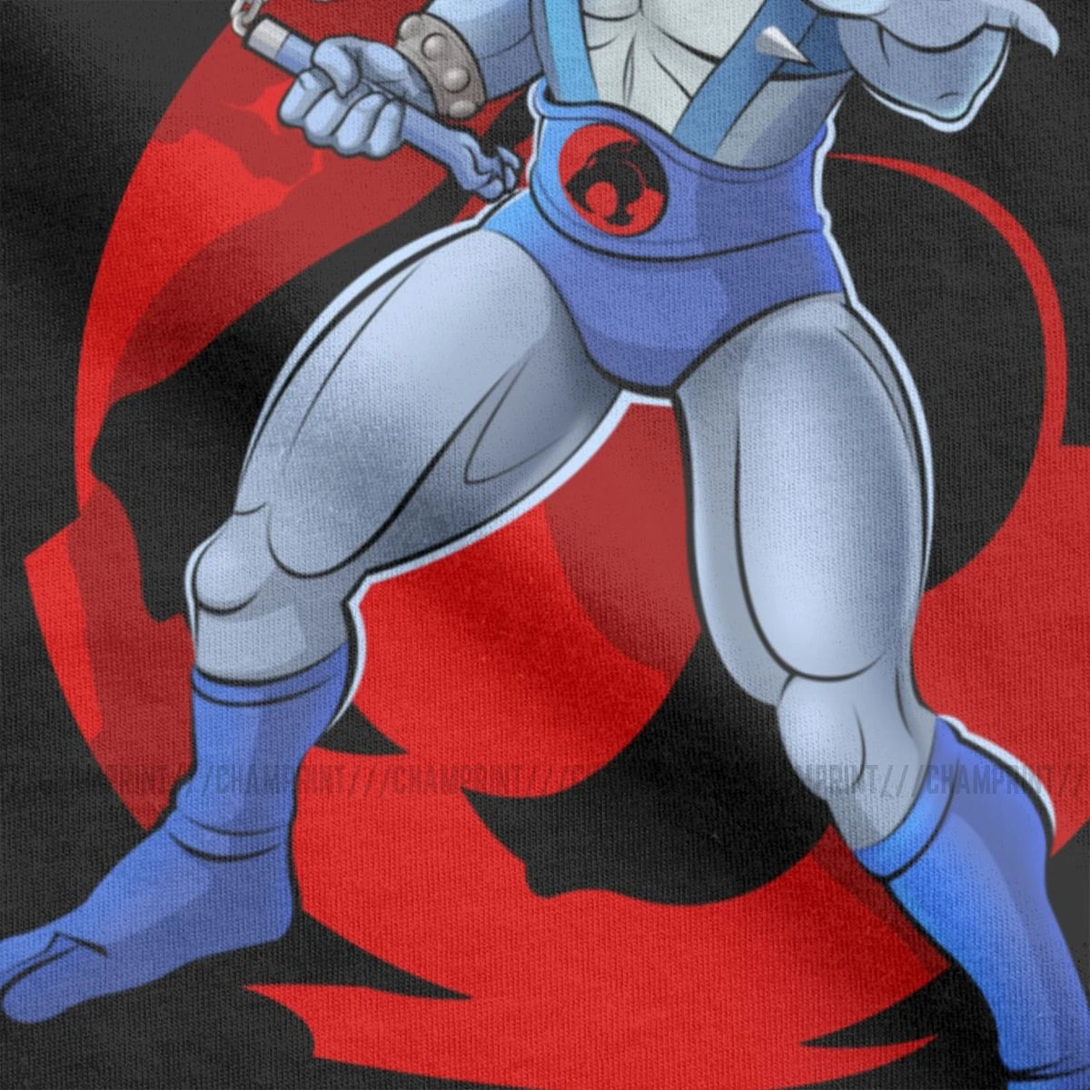 Men's T-Shirt Panthro Amazing Pure Cotton Tees Short Sleeve Thundercats 80s Retro Cartoon T Shirts Crew Neck Tops Graphic
