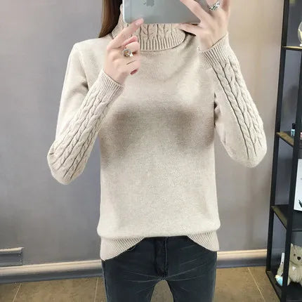 Women Turtleneck Winter Sweater Womens 2026 Long Sleeve Knitted Sweaters Keep Warm Pullovers Female Jumper Tricot Tops