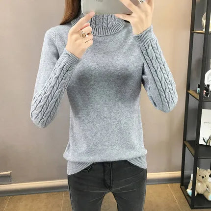 Women Turtleneck Winter Sweater Womens 2026 Long Sleeve Knitted Sweaters Keep Warm Pullovers Female Jumper Tricot Tops