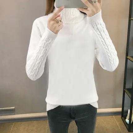 Women Turtleneck Winter Sweater Womens 2026 Long Sleeve Knitted Sweaters Keep Warm Pullovers Female Jumper Tricot Tops