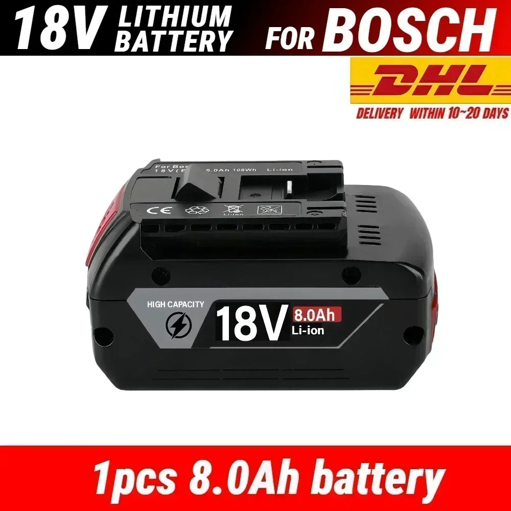 18.0V Power Tools Battery For Bosch Battery GWS 18 V-LI GSR 18-2-LI GSR18 VE-2-LI GSR 18 V-LI GSK 18 V-LI GSB 18v-li GSB 18-2-LI
