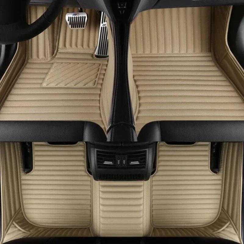 Custom Car Floor Mats For BAIC MOTOR 212 T01 2023-2026 3 PCS All Weather Auto Accessories Foot Leather Carpets Fashion Rugs Pads