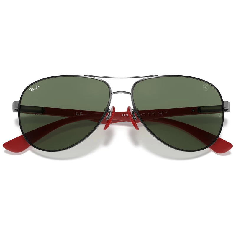 Ray-Ban original 8313M SCUDERIA Aviator Feri Men sunglasses Resin lenses, UV Protection Premium Eyewear in box