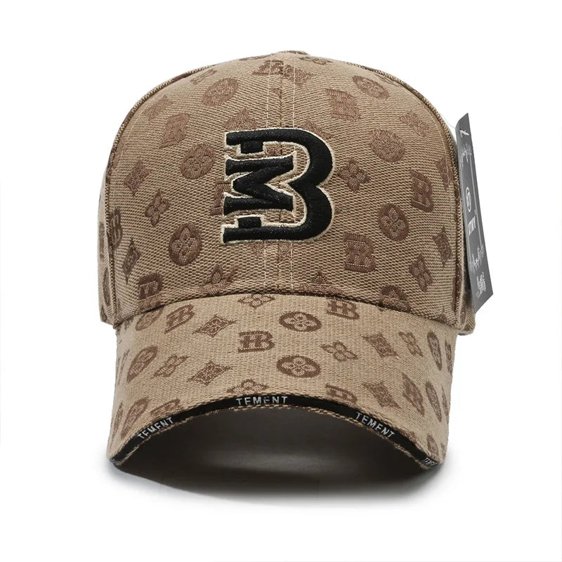 New Fashionable Versatile Baseball Hat MB Letter Embroidery Breathable Sunscreen Duckbill Cap Women Men Four Seasons Casual Hats