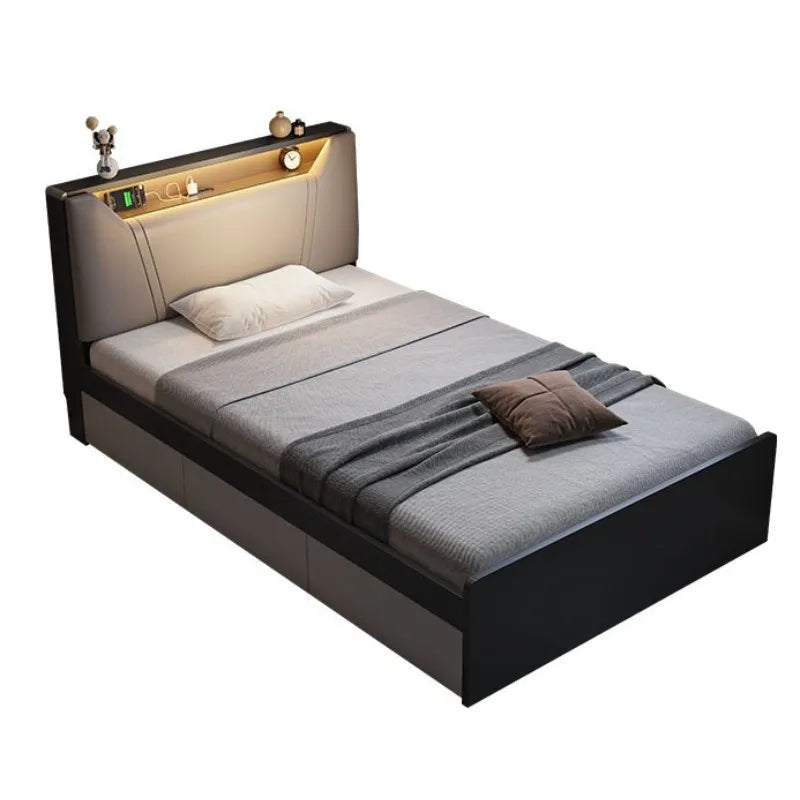 Aesthetic Minimalist Beds Luxury Bedroom Nordic Frame Bed Unique Fancy Camas De Matrimonio Dormitorio Furniture Accessories