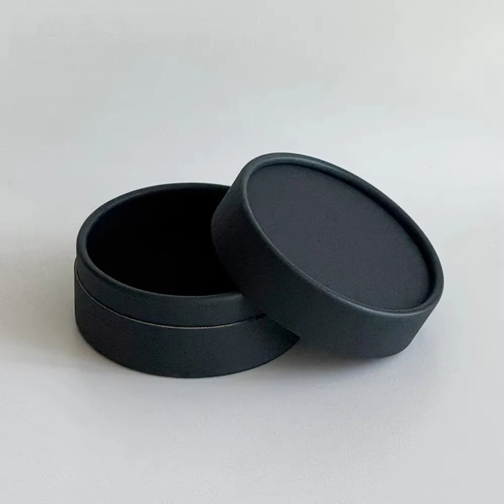 50Pcs/Lot 10x5cm Custom Logo Rigid Cylinder Gift Packaging Boxes for Jewelry Necklace Earrings Keychina Brooch Paper Round Box