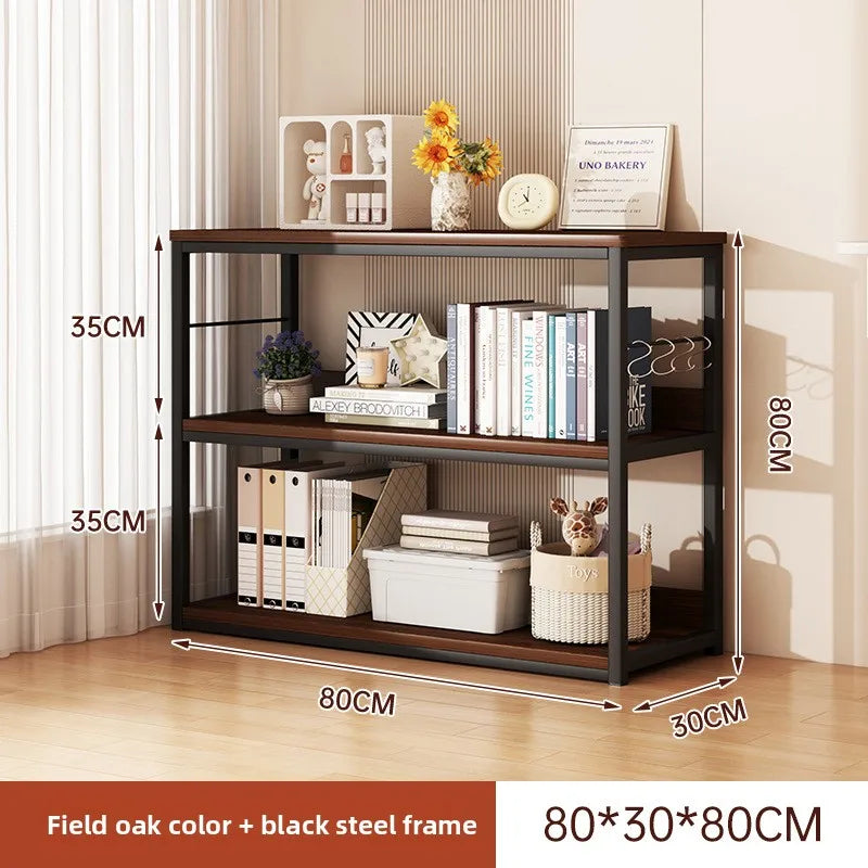 Bookshelf Floor-to-ceiling shelf Integrated wall-to-wall multi-layer storage rack Bedroom wall display cabinet Office shelf