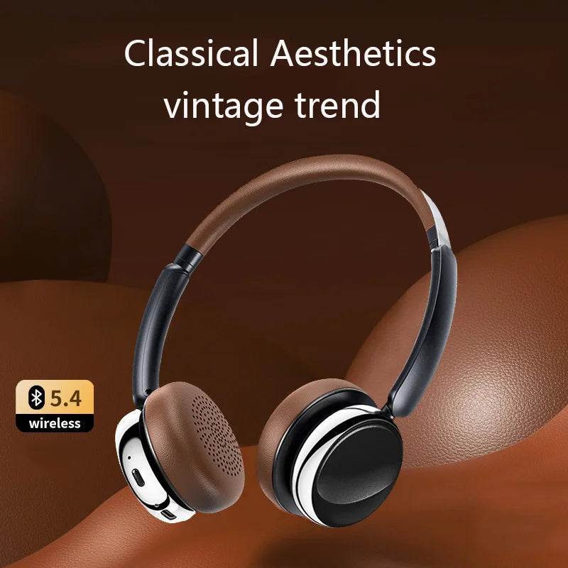 Small Over-ear Headphones Bluetooth Connection Long Battery Life Bluetooth 5.4 ENC Noise Reduction Listen Music New Earphone
