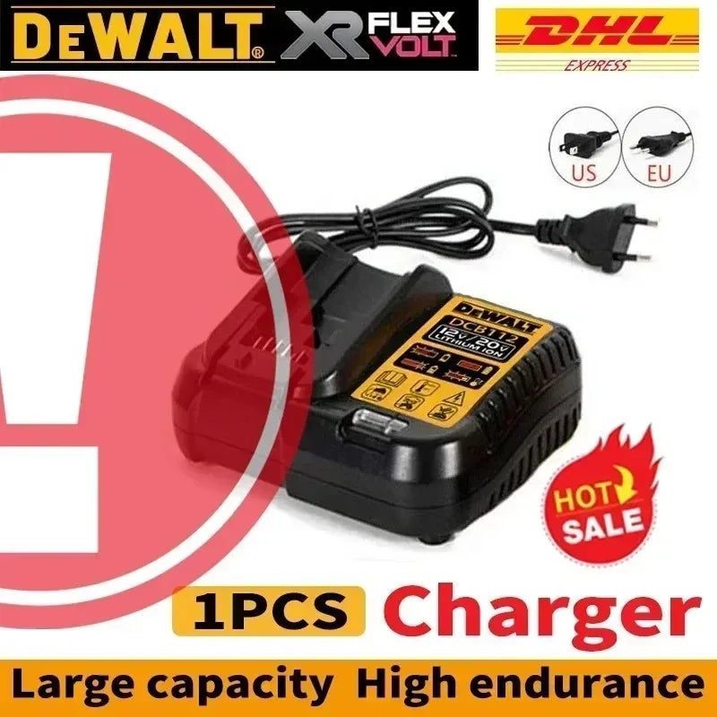 DeWalt 100% Original Battery 20V 6000mAh Li Ion Battery For DCB206 DCB205 DCB204 DCB200 DeWalt Power Tools Battery Air Transport
