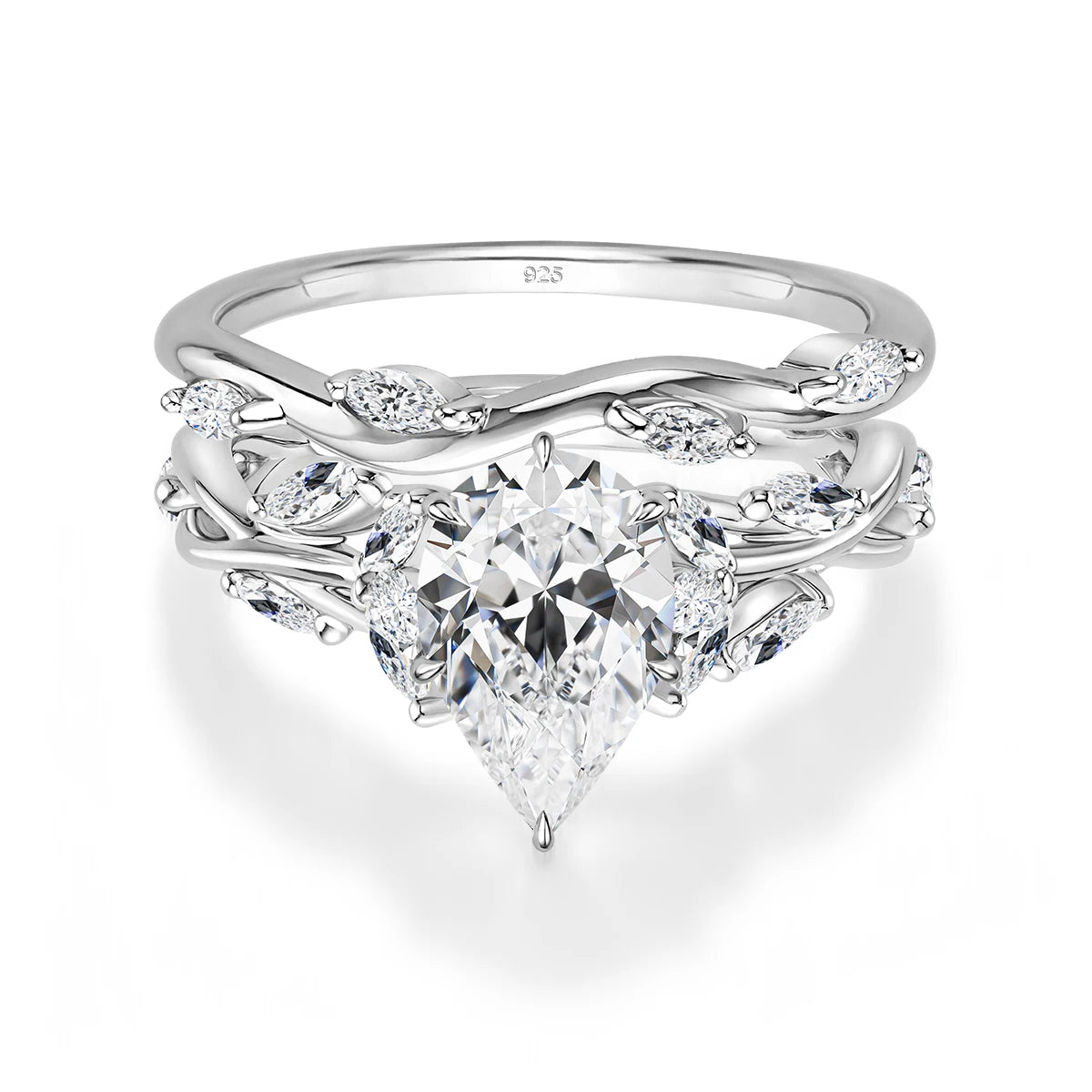 Luxury Quality 14K Gold Filled 3CT Marquise Cut Moissanite Wedding Ring D Color Certified Silver 925 Anniversary Jewelry for her