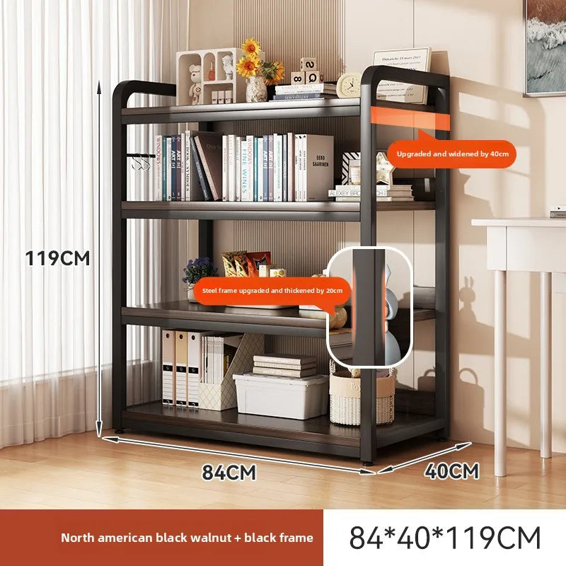 Bookshelf Floor-to-ceiling shelf Integrated wall-to-wall multi-layer storage rack Bedroom wall display cabinet Office shelf