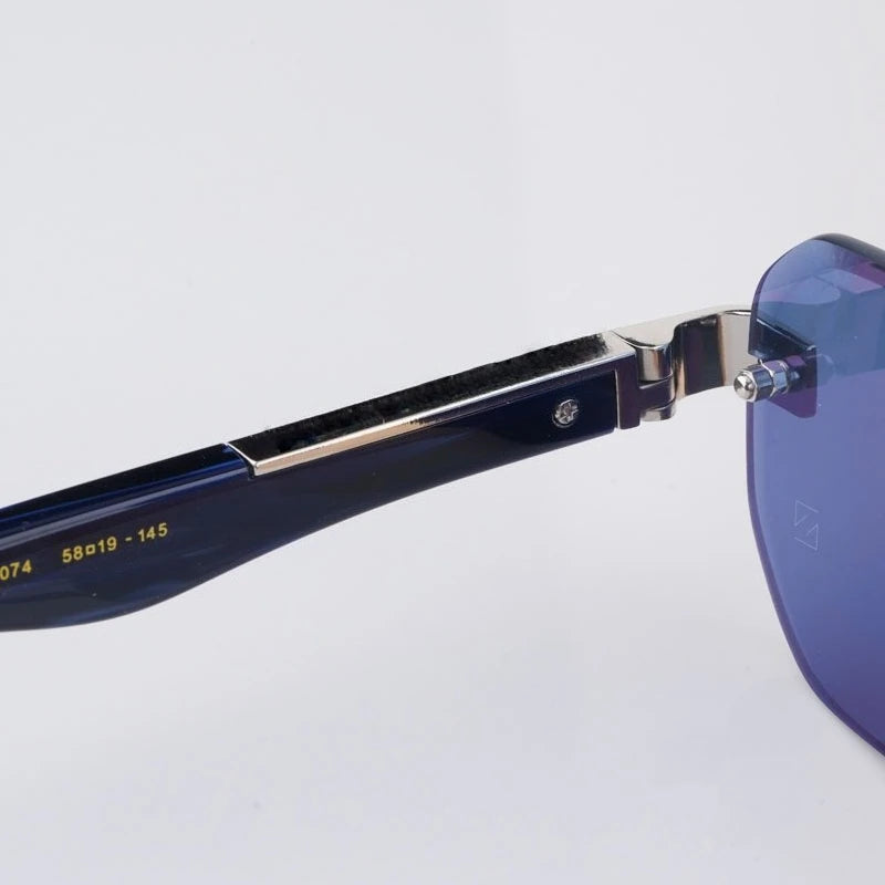 Boundless Germany Designer Sunglasses Square Men Women Alloy Acetate Luxury Brand Trendy Classical Diamond Cutting UV400 Gafas