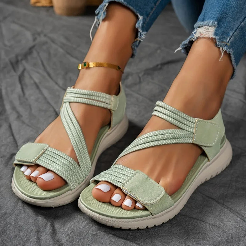 2026 Women New Fashion Elegant Sandals Summer Outdoor Sports Beach Wedge Height Increase Womens Comfortable Opened Toe Shoes