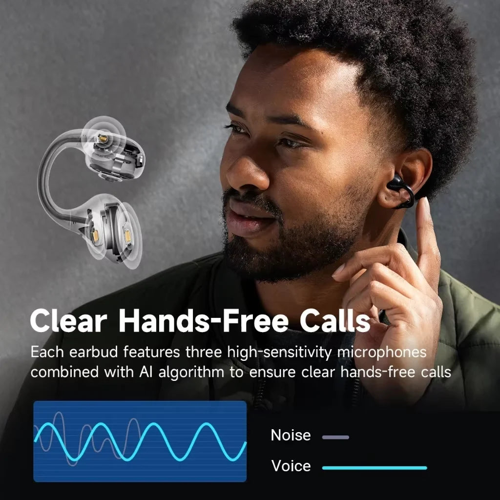 EDIFIER LolliClip Open-ear True Wireless Earbuds Multipoint Connection Adaptive ANC Earphone Hi-Res LDAC IP56 Bluetooth 5.4