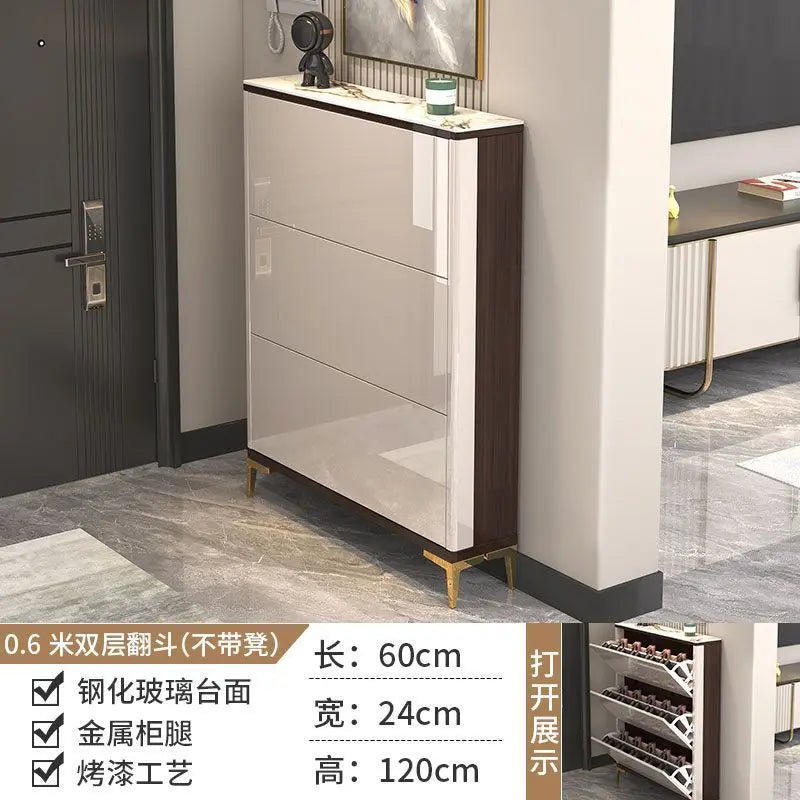 Luxury Ultra-thin Shoe Cabinet Organizer Storage Living Room Display Modern Shoe Shelf Slippers Muebles Shoemakers Furniture