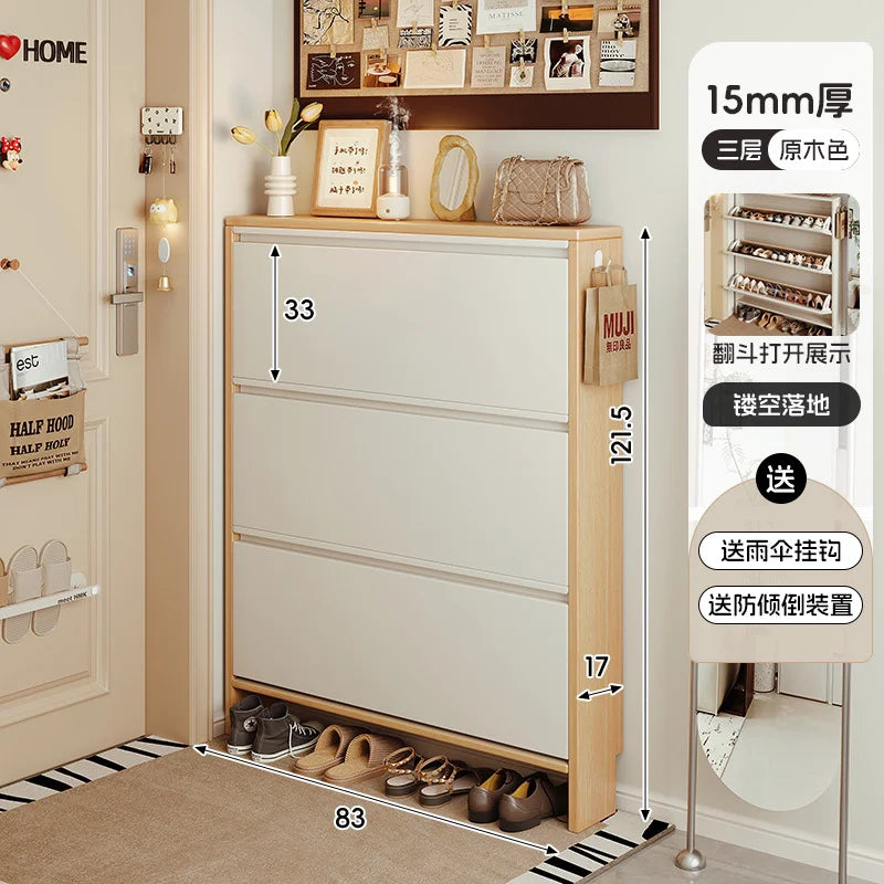 Storage Entrance Shoe Rack Organizer Living Room Hallway Hotel Shoe Rack Modern Wooden Organizador Zapatos Home Furniture