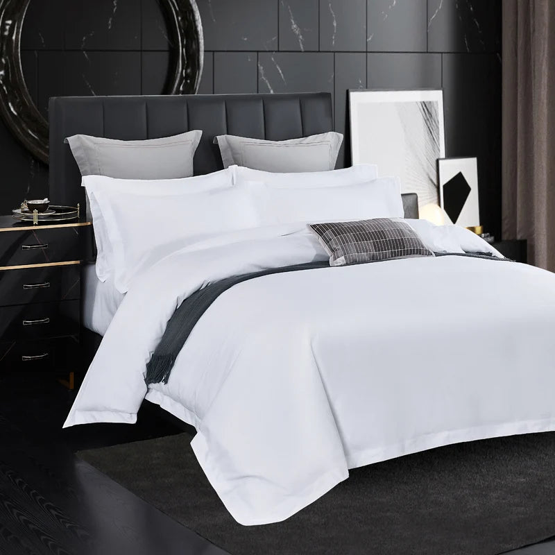 Simple Bedding Set for 5-Star Hotels 3/4Pcs Duvet Cover, Sheet Pillowcases Double Queen King Size Homestay Quilt Cover Bed Linen