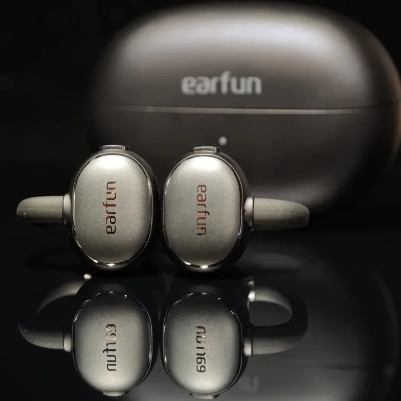 EarFun Clip 2 Open Wireless Earbuds Bluetooth 6.0 AI Real Time Translation Hi-Res IP55 Waterproof Long Battery Life Headphones