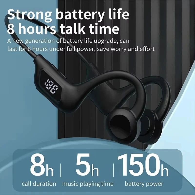 X7 Bone Conduction Wireless Earphone Sport Swimming Bluetooth Compatible Headphone Hand-free With Mic For Running Earbuds