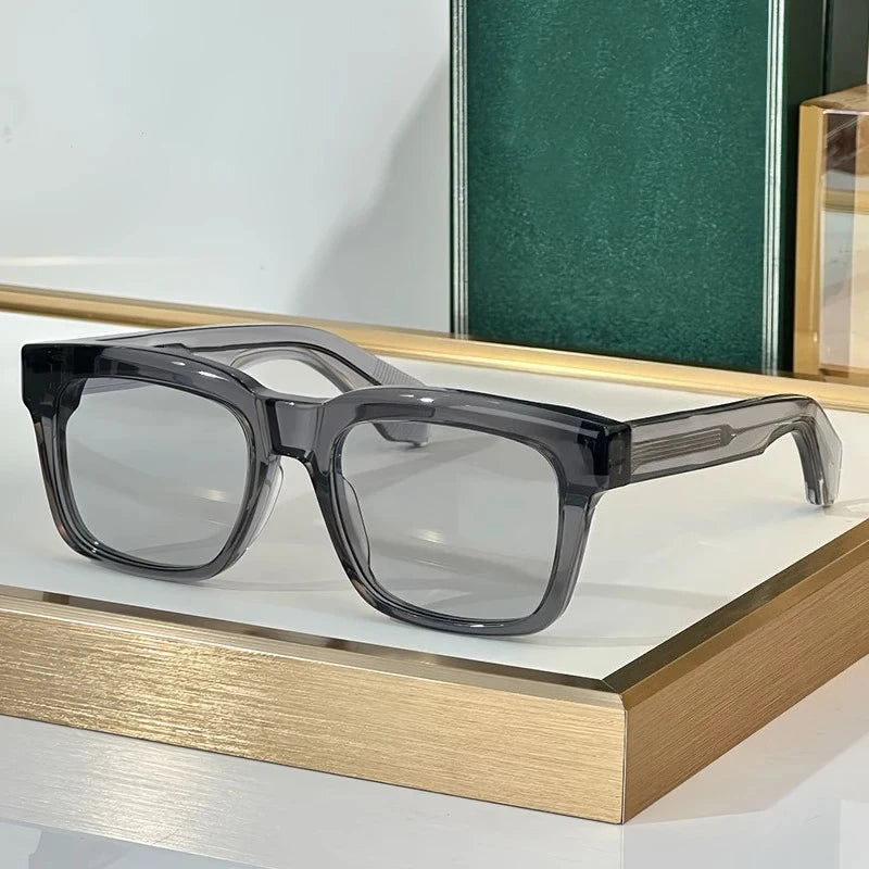 New TORINO Square Polarized Lenses Sunglasses Photochromic High Quality Thick Acetate Uv400 Men Designer Brand Eyeglasses