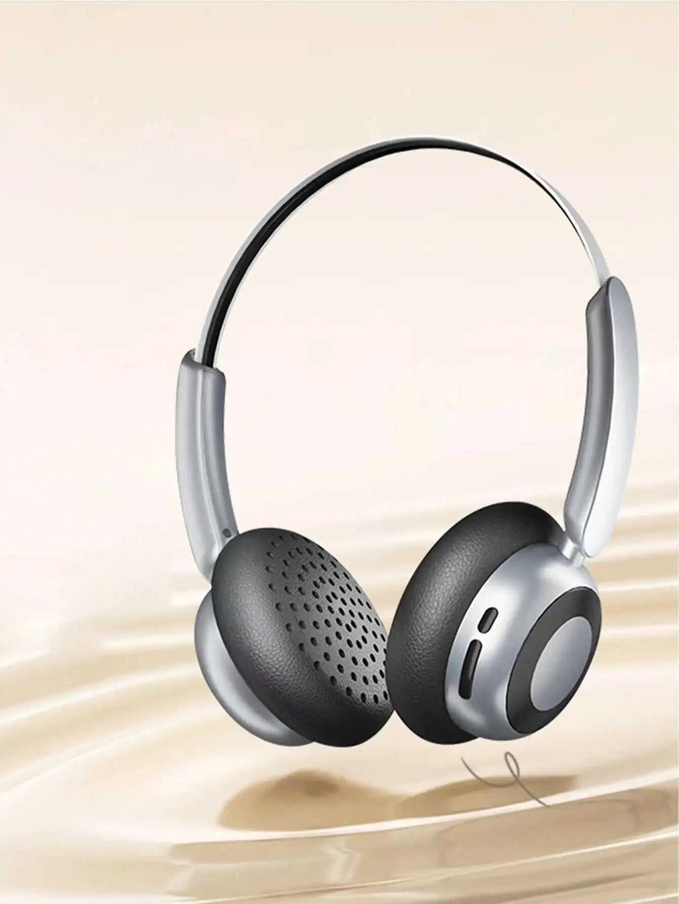 Wireless Bluetooth 5.4 Retro Headset HD Calls Noise Cancellation 80H Battery Life Headphones Retractable Lightweight Hifi Earbud