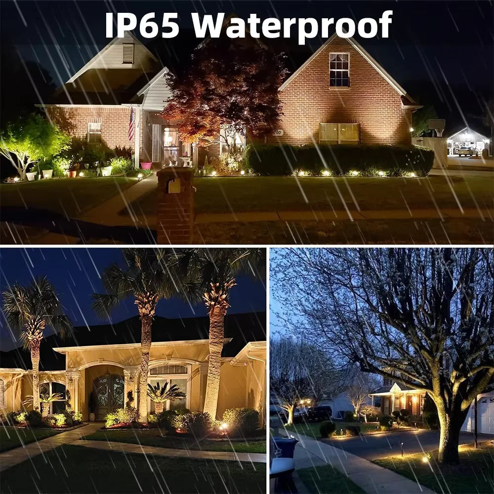 Outdoor Smart Landscape Spotlight APP and Remote Control 16 Million Colors IP65 Waterproof For Path Courtyard Gardens Backyard
