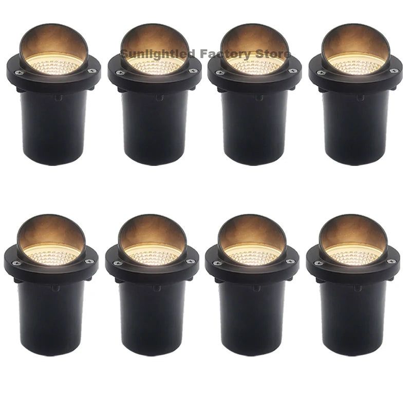 LED Underground Lamp Waterproof In-Ground Light Buried Light Landscape Lighting for Path Deck Garden Outdoor Lamp 12V 220V