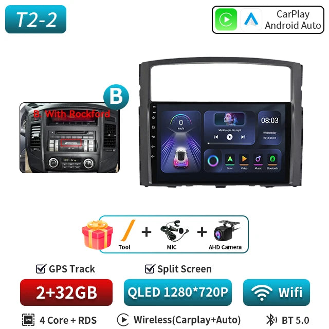 For Mitsubishi Pajero 4 2006-2014 Android Car Radio Automotive Multimedia Player GPS Navigation Carplay Touch Screen Auto Stereo