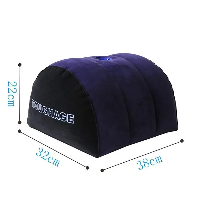 Multifunctional Body Pillow Portable Inflatable Pillow Cushion Positions Support Air Cushion Outdoor Travel Triangular Pillow