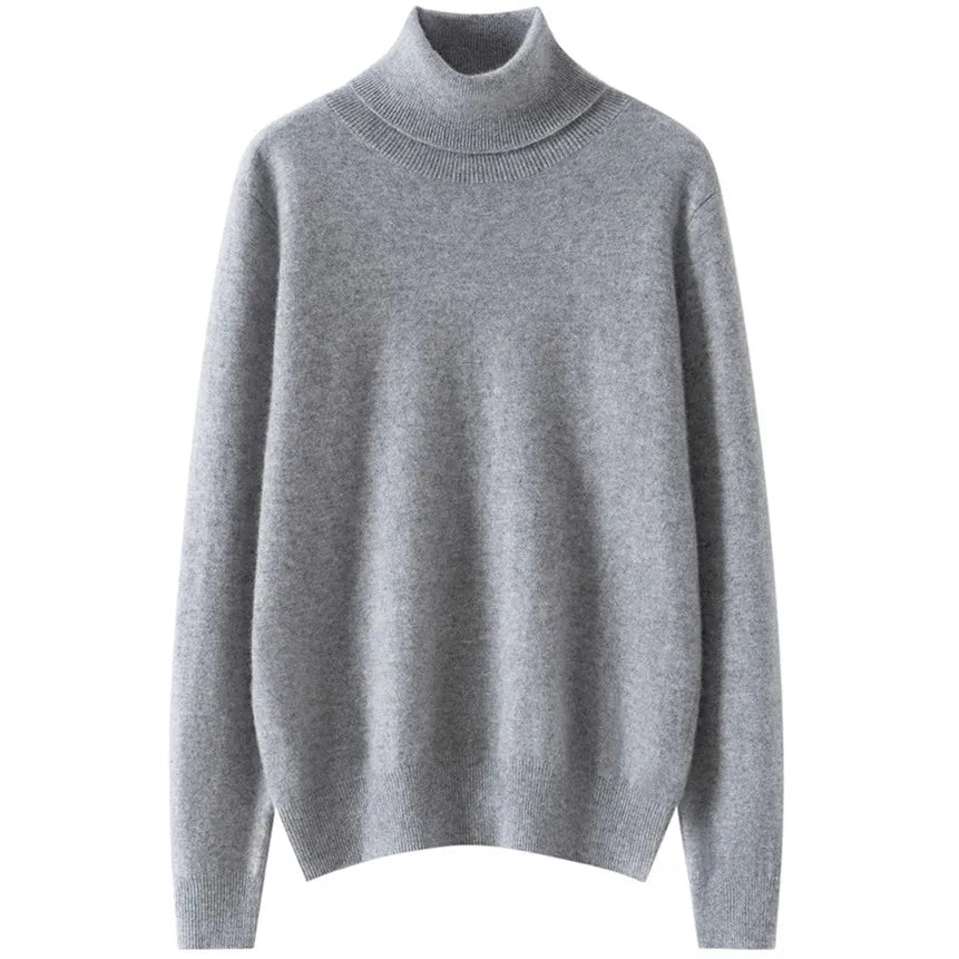 Women Sweaters 100% Pure Cashmere Pullovers Winter New Arrival Turtleneck Jumpers Woman Knitwear Girl Clothes Lady Top 20Colors