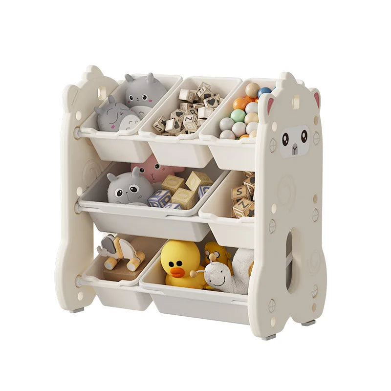 Children's toy storage  large capacity classification multi-layer storage rack baby locker Shelf organizer Children's bookshelve