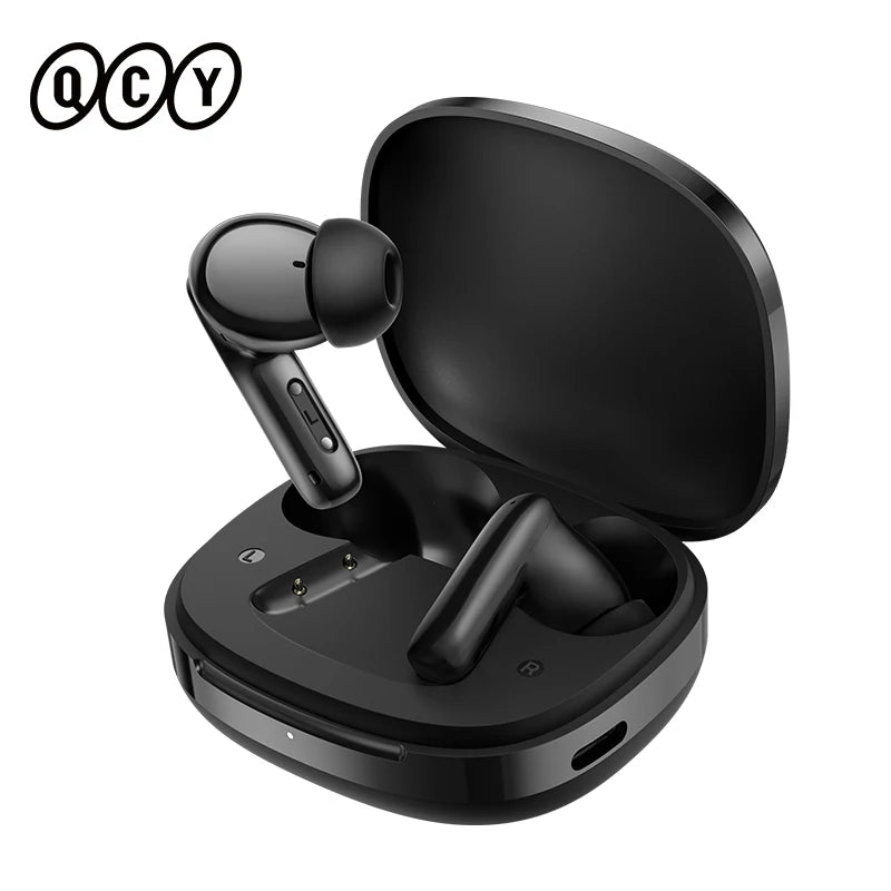 QCY T13 Pro HT23 Adaptive ANC Wireless Earbuds 13mm Drivers Powerful Bass 50dB Hybrid ANC Bluetooth 6.0 Earphones 6 Mics ENC 47H