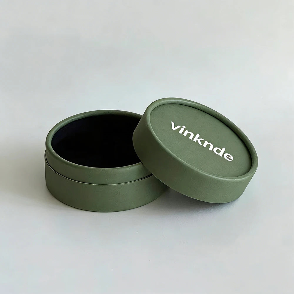 50Pcs/Lot 10x5cm Custom Logo Rigid Cylinder Gift Packaging Boxes for Jewelry Necklace Earrings Keychina Brooch Paper Round Box