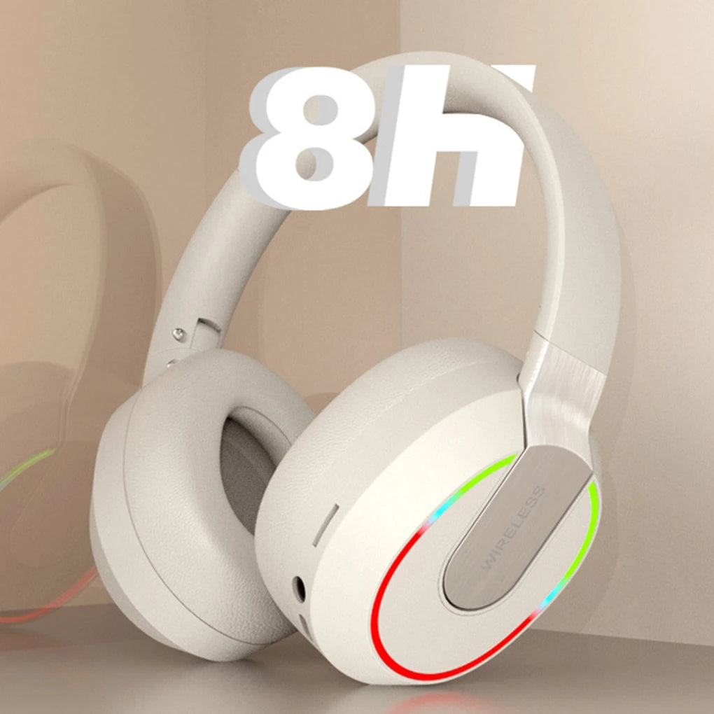 Wireless Headphones Bluetooth 5.1 Earphones Foldable Gaming Headset Sport Headphone with Mic Noise Reduction