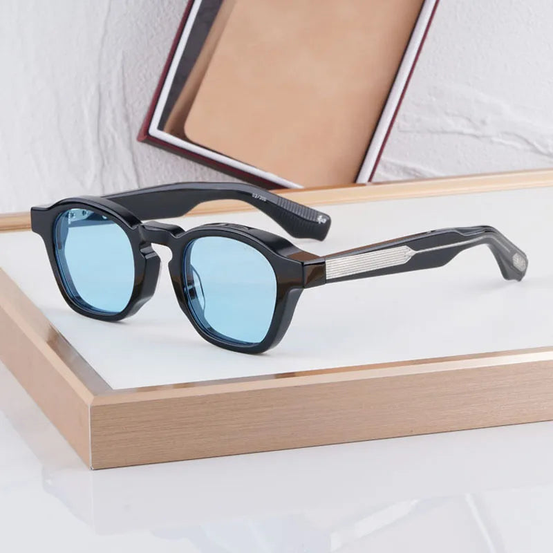 Zephirin 10th Anniversary Sunglasses Men And Women Thick Acetate Luxury Fashion Design UV400 Classical Vintage Glasses With Case