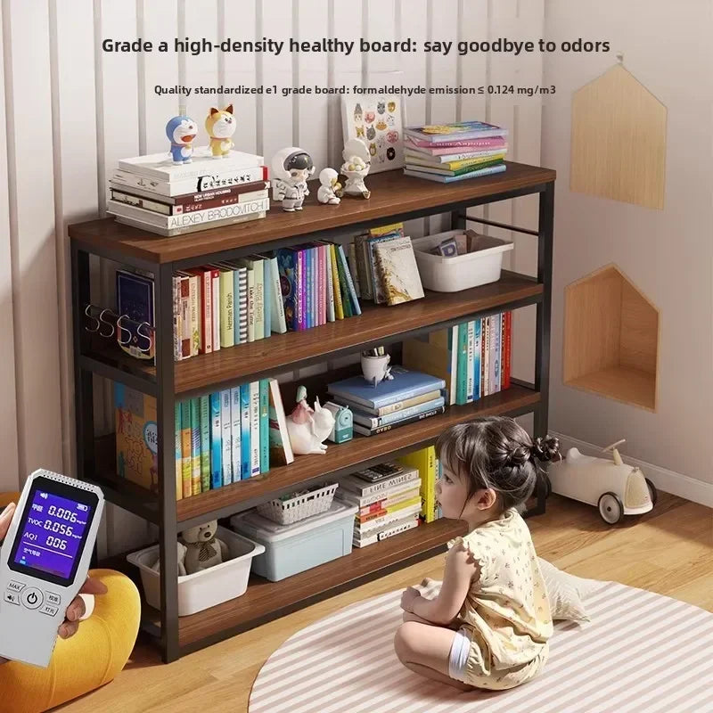 Bookshelf Floor-to-ceiling shelf Integrated wall-to-wall multi-layer storage rack Bedroom wall display cabinet Office shelf